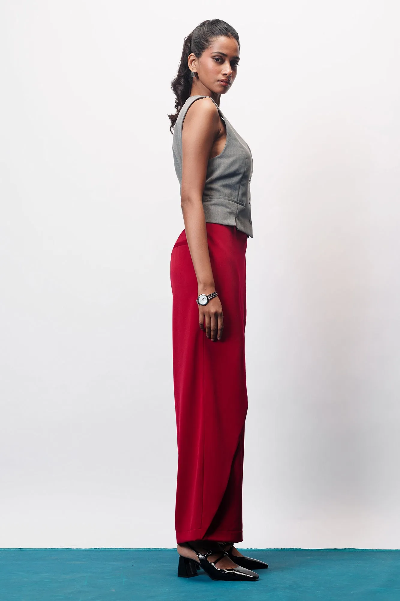Red Rush Pareo Korean Pants
