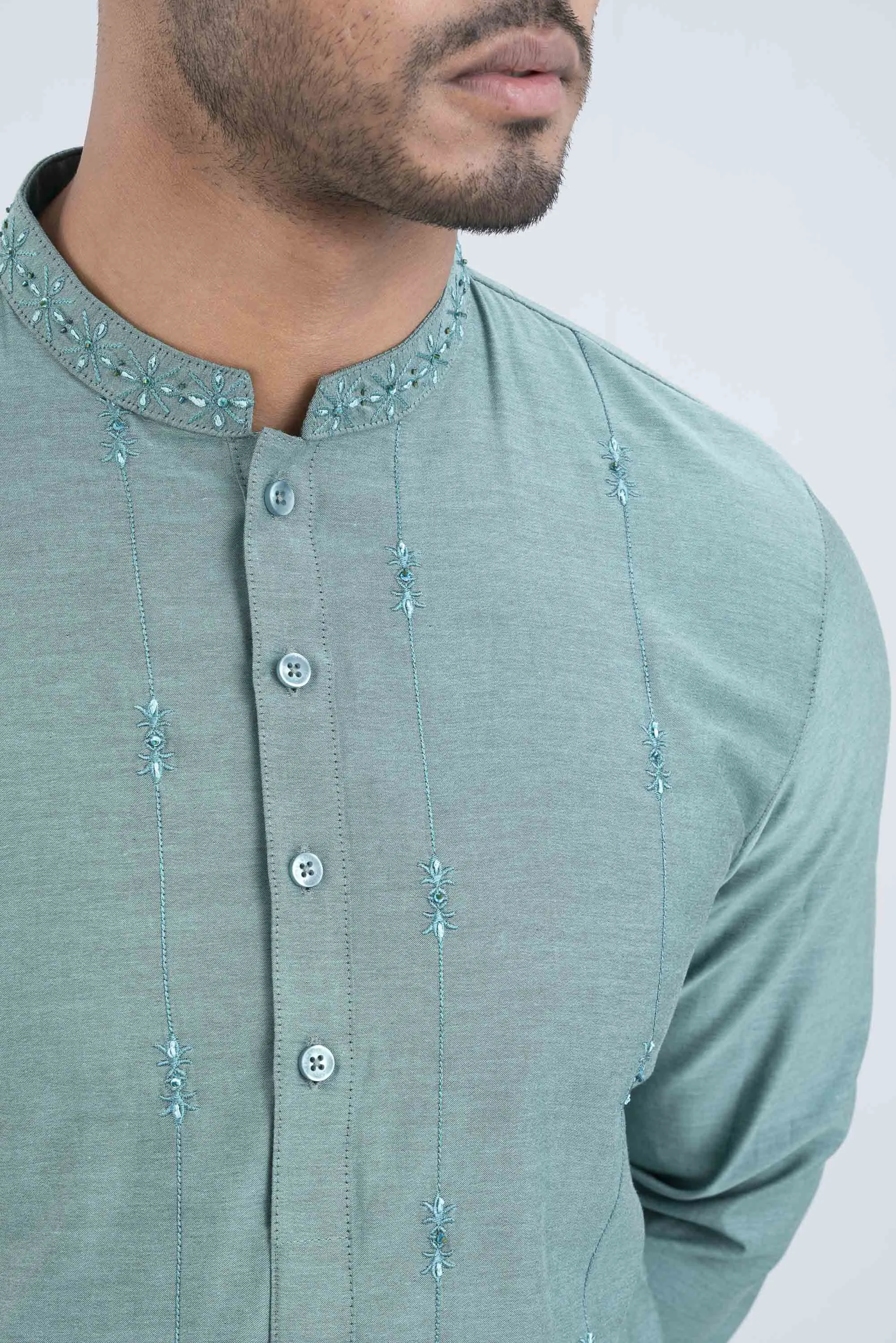 Regular Fit Two-Tone Semi-Formal Panjabi