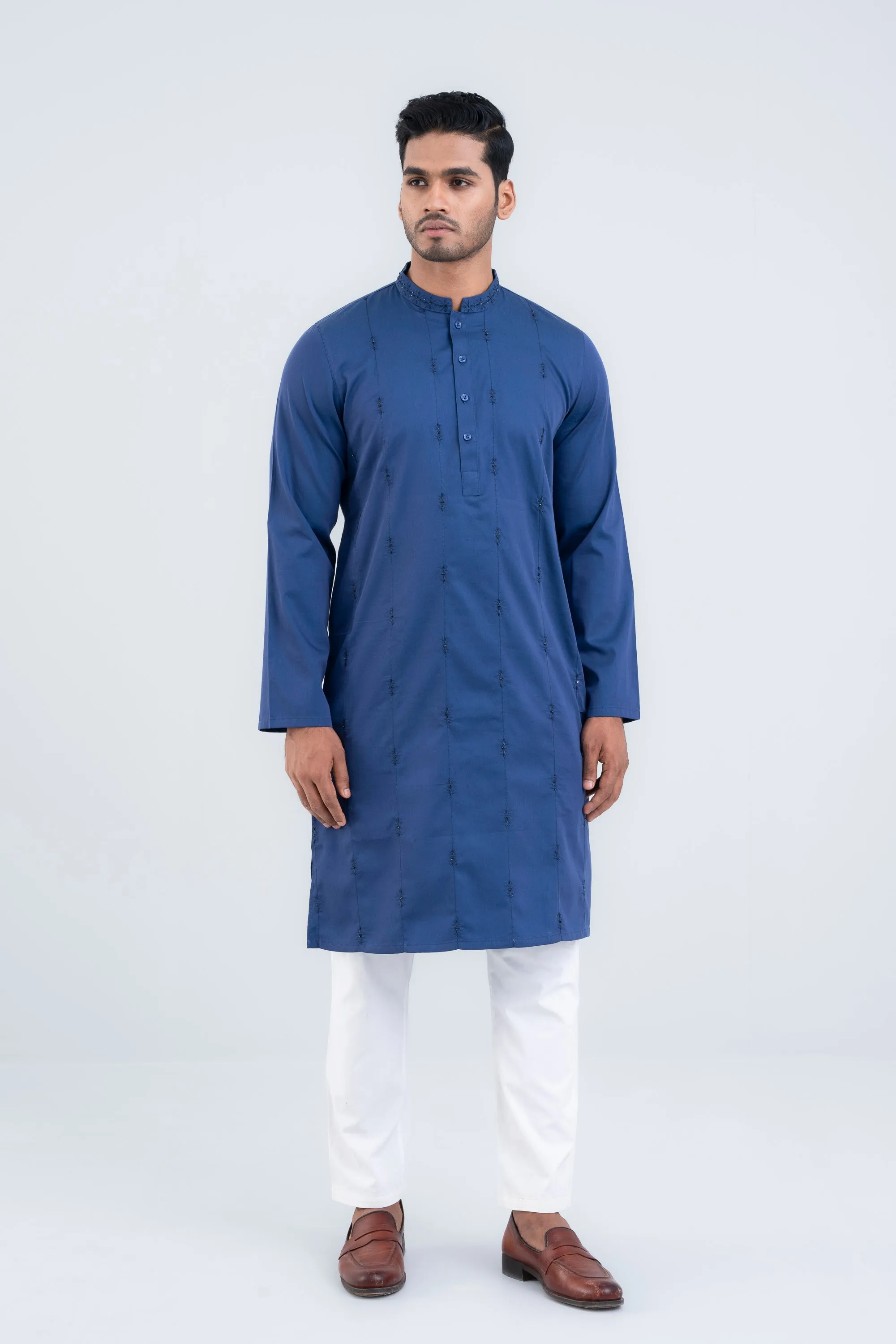 Regular Fit Two-Tone Semi-Formal Panjabi