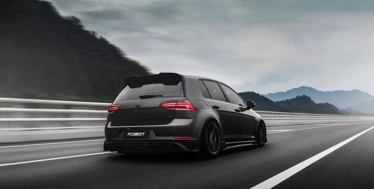 Robot Craftsman Side Skirts and Extensions for Volkswagen Golf R GTI MK7/7.5 Carbon Fiber/FRP