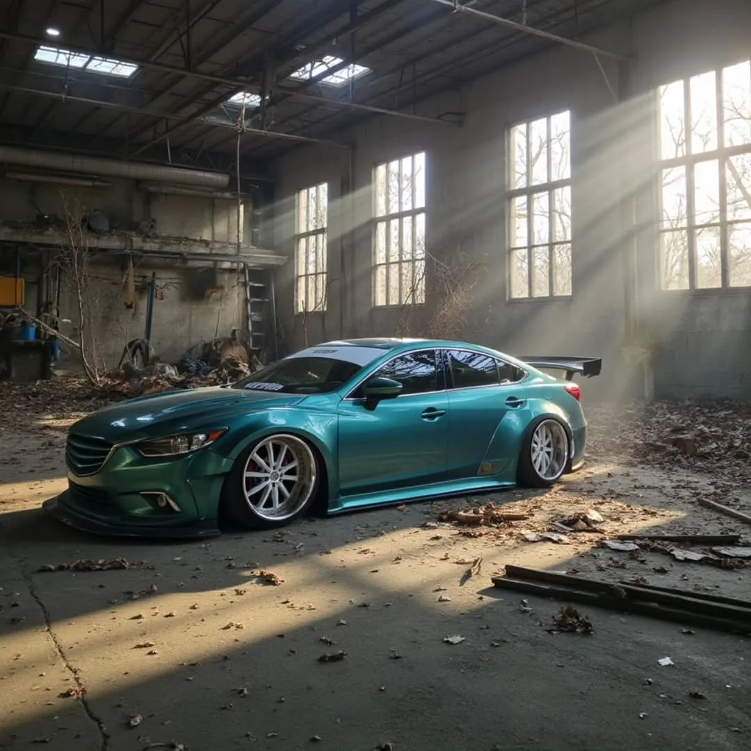 Robot Craftsman Widebody Wheel Arches & Side Skirts & Side Skirts Extensions for Mazda6 Sport Grand Touring Singature Carbon Fiber/FRP