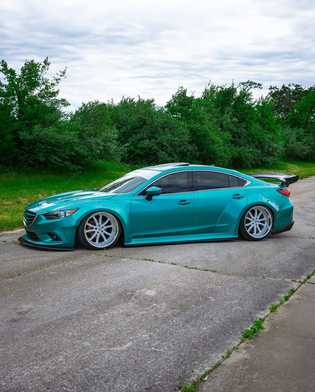 Robot Craftsman Widebody Wheel Arches & Side Skirts & Side Skirts Extensions for Mazda6 Sport Grand Touring Singature Carbon Fiber/FRP