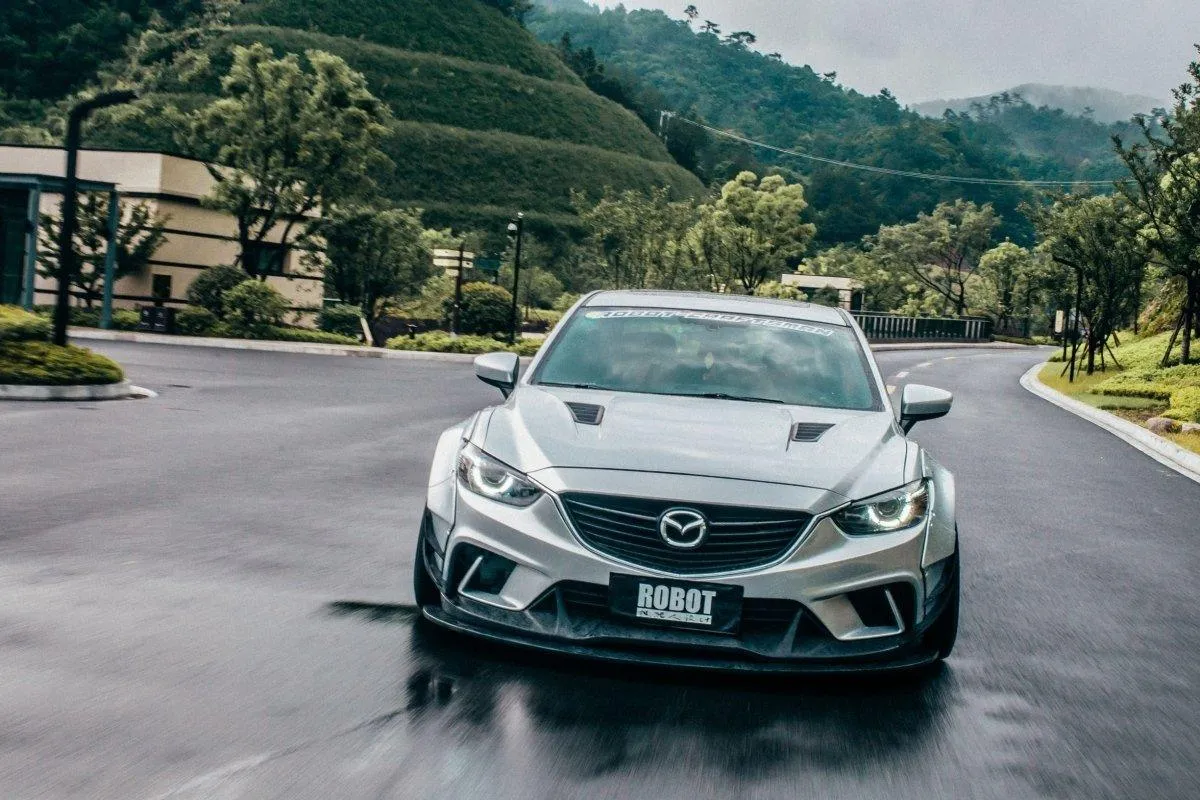 Robot Craftsman Widebody Wheel Arches & Side Skirts & Side Skirts Extensions for Mazda6 Sport Grand Touring Singature Carbon Fiber/FRP