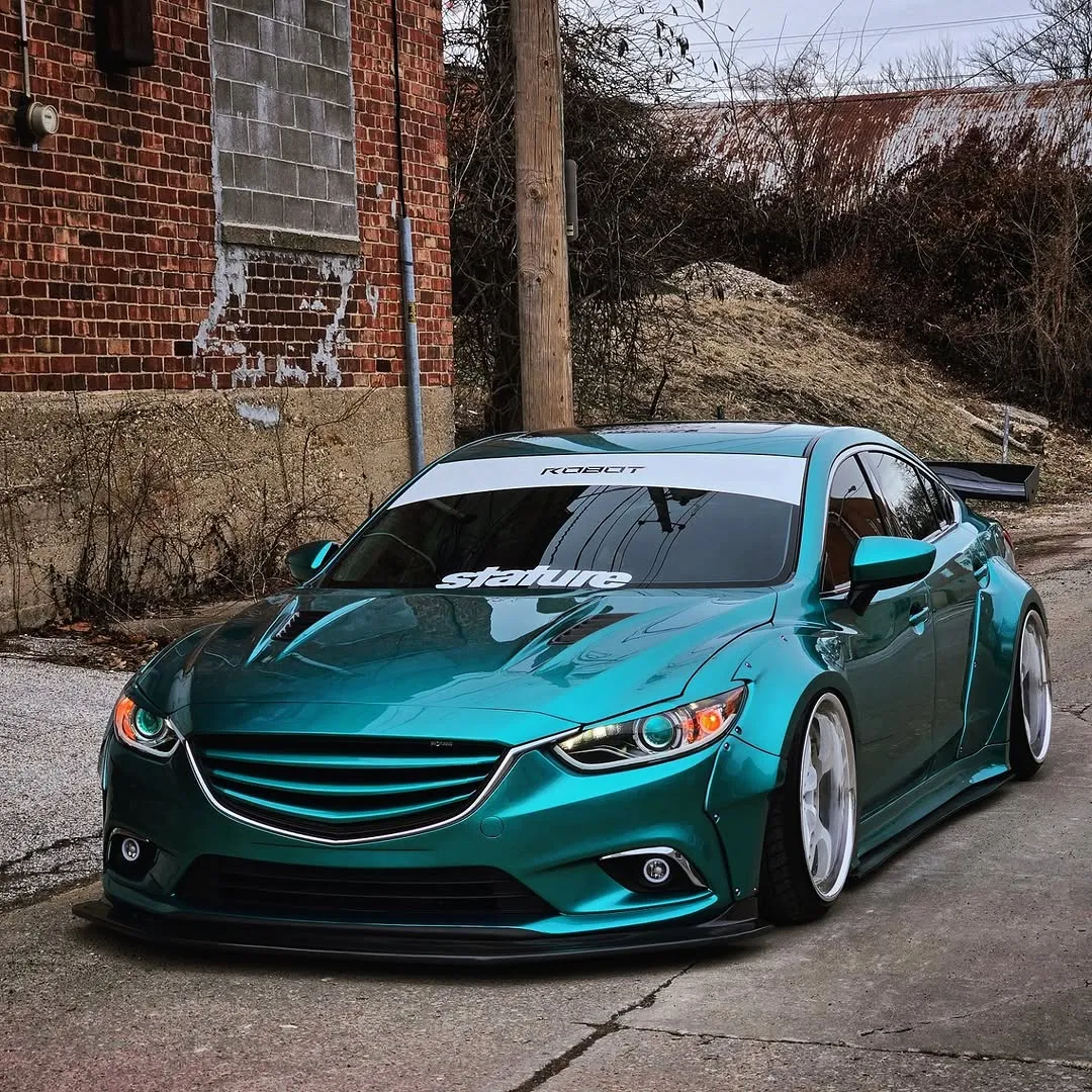 Robot Craftsman Widebody Wheel Arches & Side Skirts & Side Skirts Extensions for Mazda6 Sport Grand Touring Singature Carbon Fiber/FRP