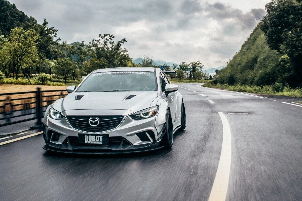 Robot Craftsman Widebody Wheel Arches & Side Skirts & Side Skirts Extensions for Mazda6 Sport Grand Touring Singature Carbon Fiber/FRP