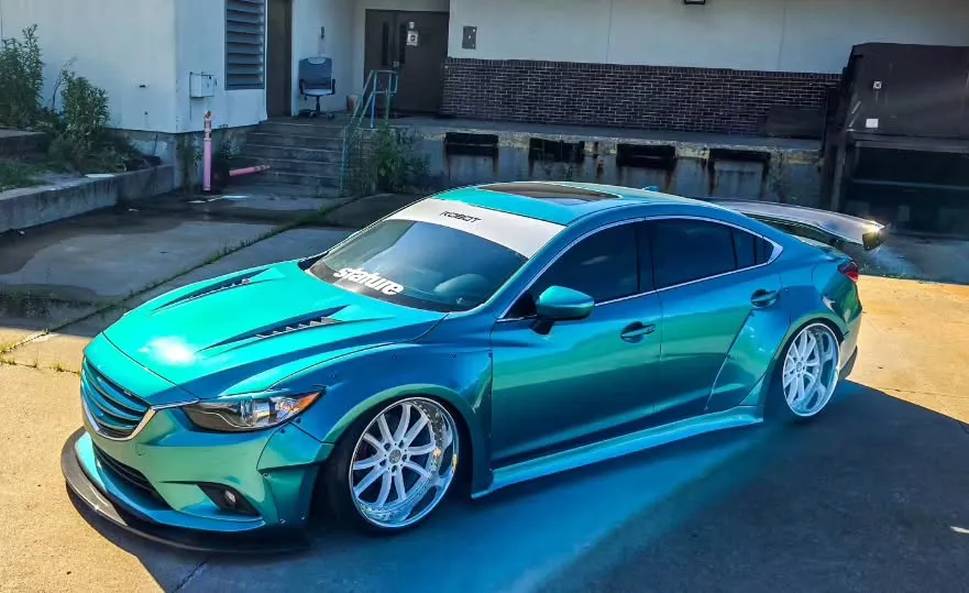 Robot Craftsman Widebody Wheel Arches & Side Skirts & Side Skirts Extensions for Mazda6 Sport Grand Touring Singature Carbon Fiber/FRP