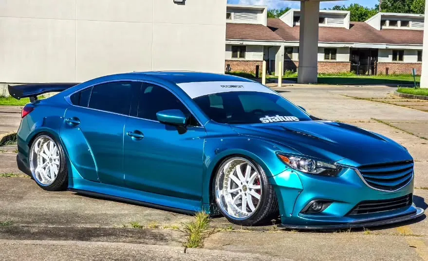 Robot Craftsman Widebody Wheel Arches & Side Skirts & Side Skirts Extensions for Mazda6 Sport Grand Touring Singature Carbon Fiber/FRP