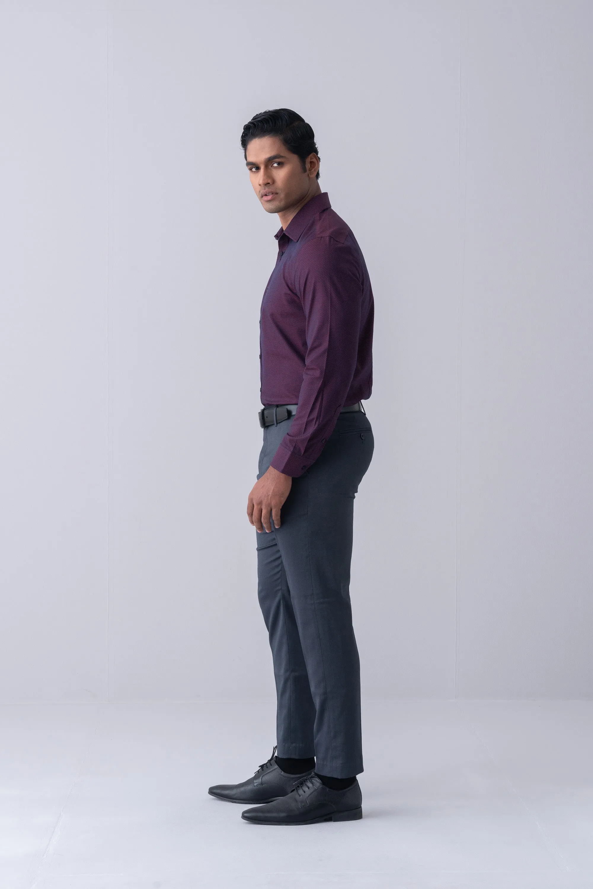 Slim Fit Dobby Templeton Formal Shirt