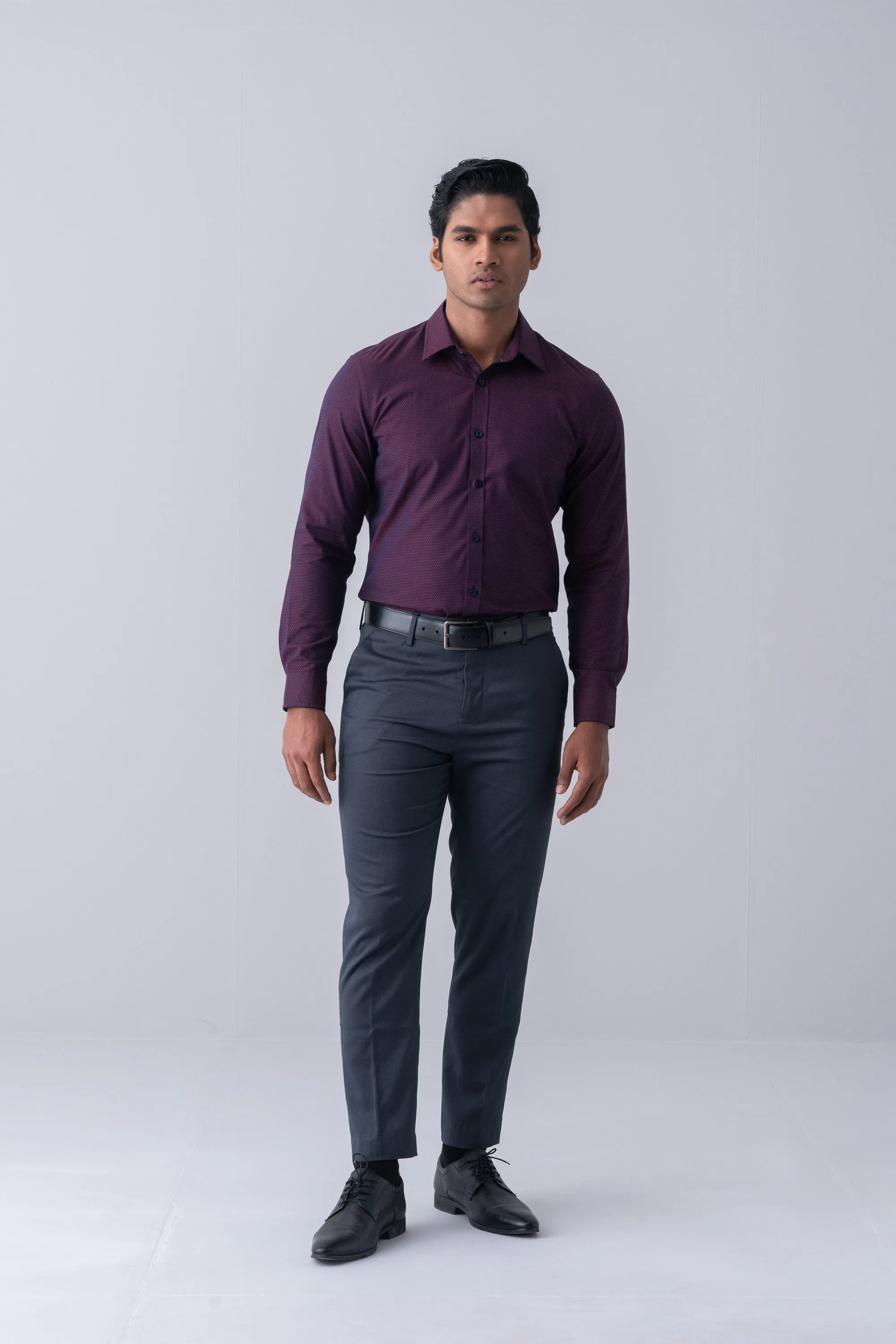 Slim Fit Dobby Templeton Formal Shirt