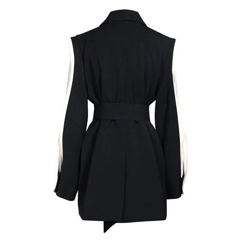 SPLICED BELT COAT