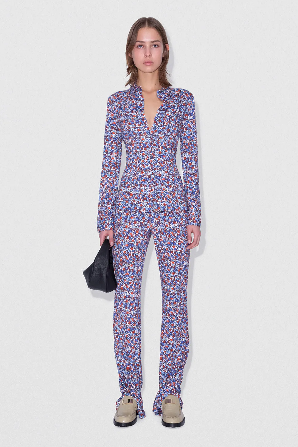 Stella T Shirt Midnight Floral Viscose Jersey