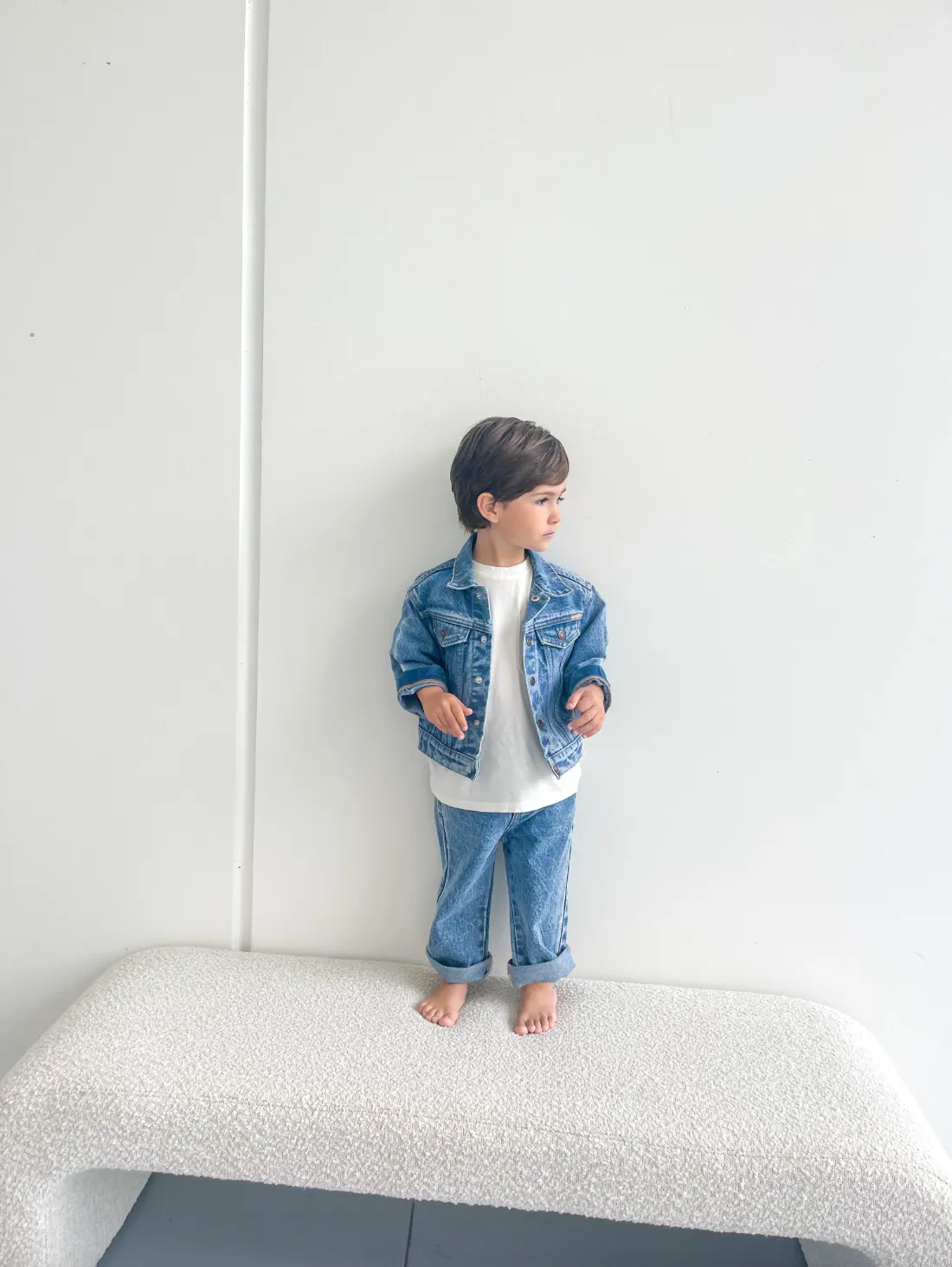 Trucker Jacket- Thunder Blue
