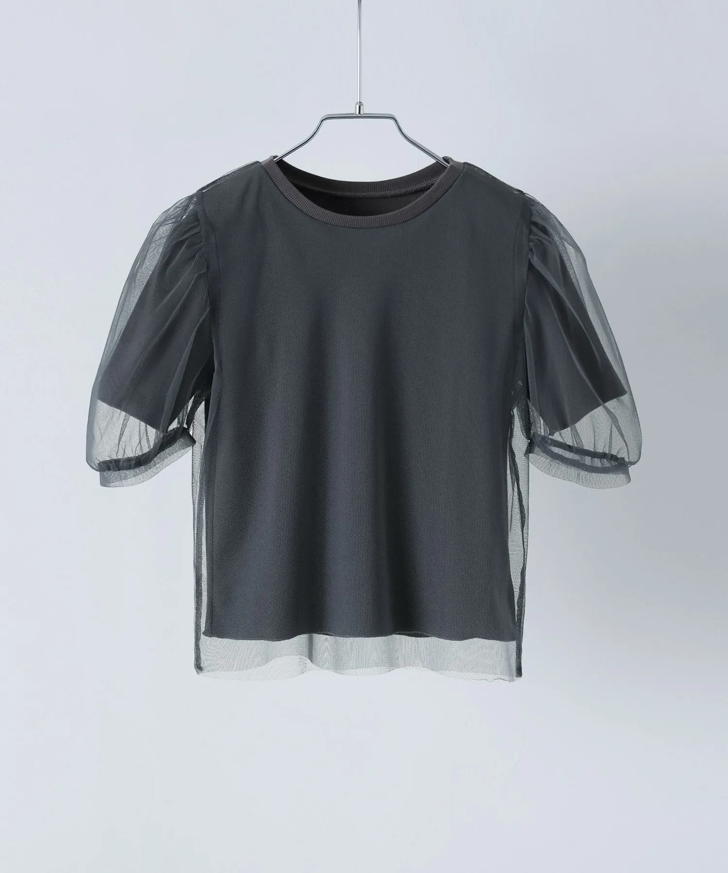 Tulle layered rib tops