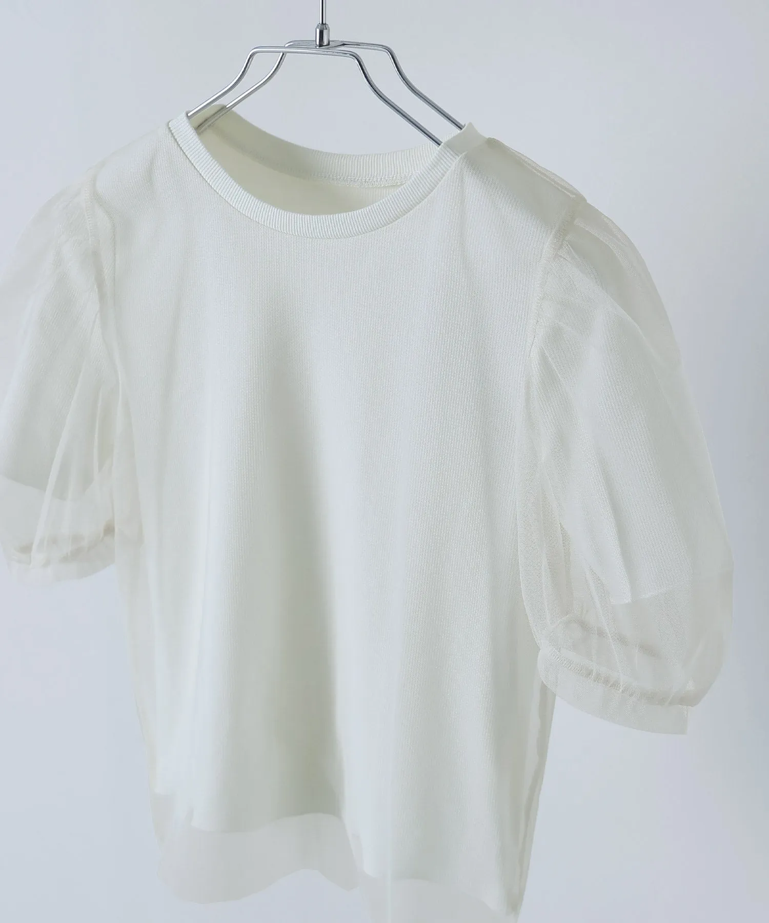 Tulle layered rib tops