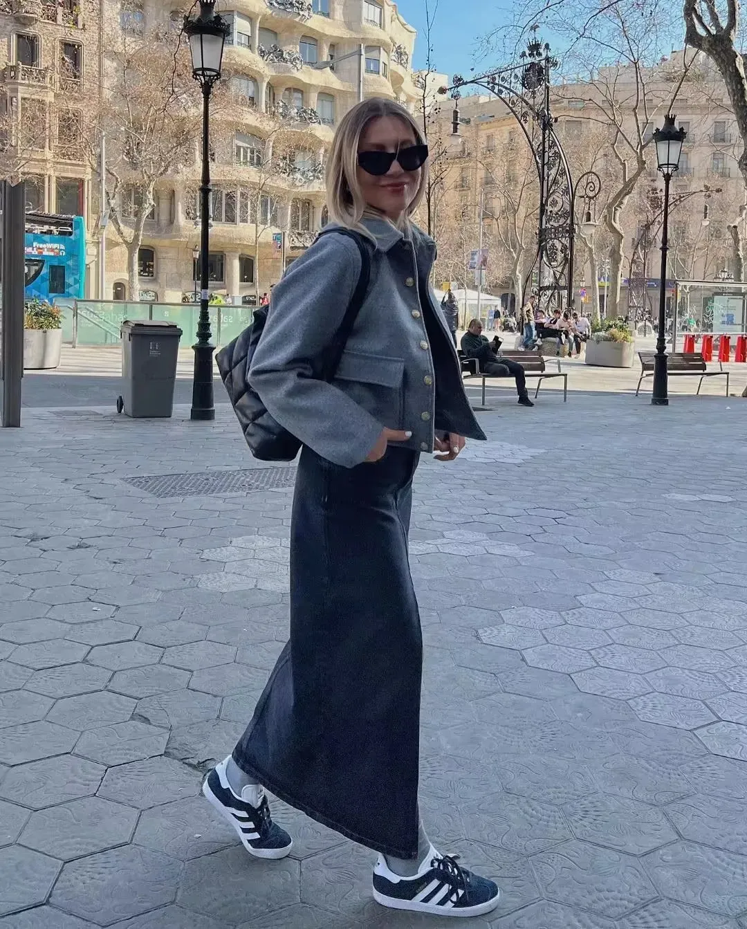 Veste Chic à Simple Boutonnage pour Femme