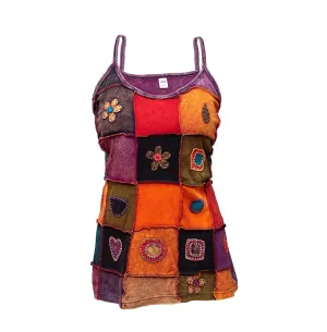 Women's Multicoloured Summer Stonewashed Tank Tops